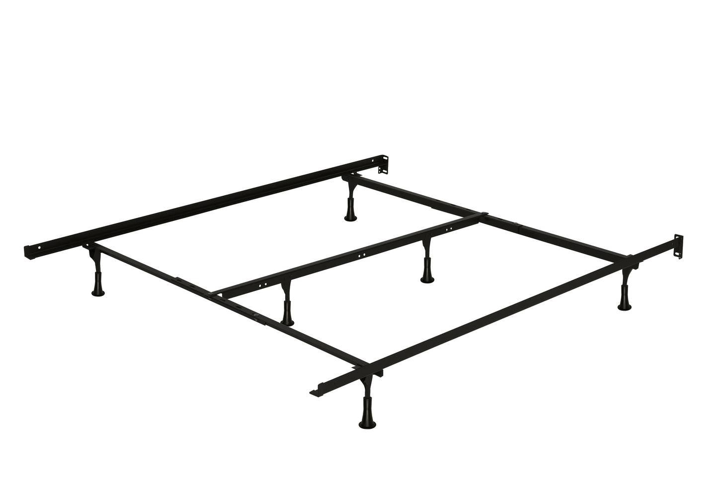 Deluxe 6-Leg Full/Queen/King Bed Frame on Glides